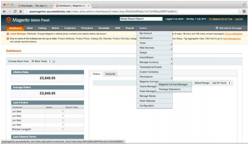 Magento Connect Manager